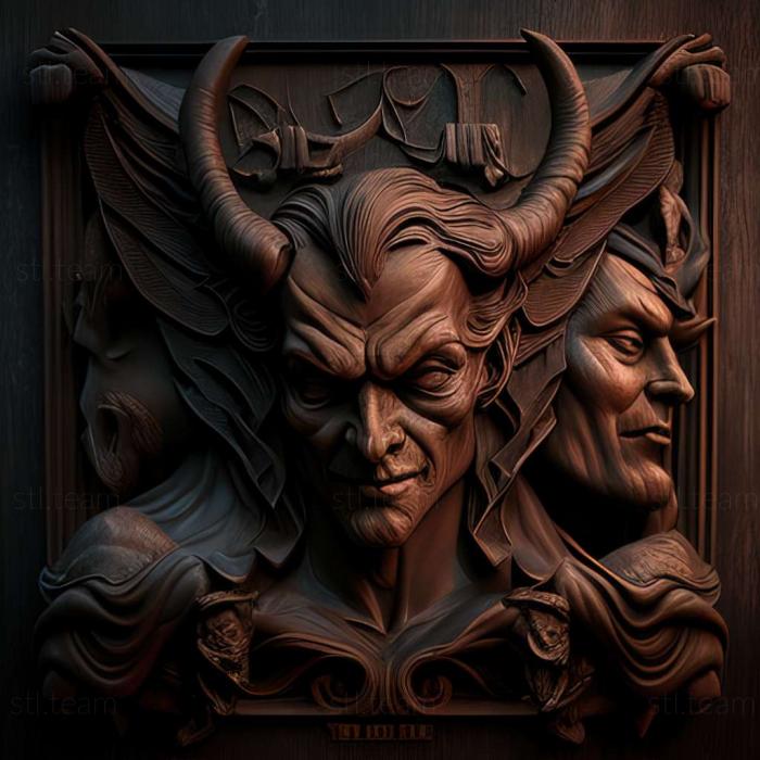3D модель Игра Люди-дьяволы (STL)